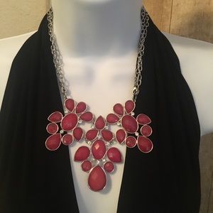 Vintage Jewelry Statement set - Hot Pink